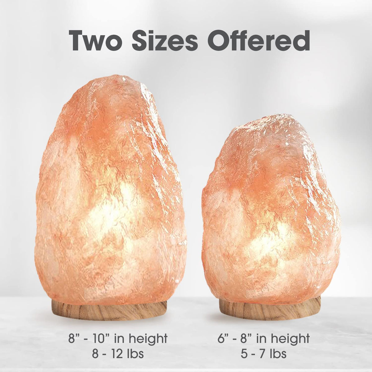 D'aplomb Himalayan Salt Lamp – Hand-Carved Pink Crystal Rock, 12 Lbs, With Dimmer Cord